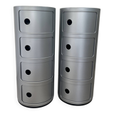 Set of 2 Kartell Componibili 4 Doors