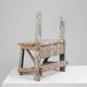 Industrial Rustic Stool with Patina, France, 1900s