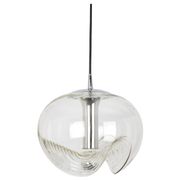 Clear Glass Pendants designed by Koch & Lowy, Germany, 1970s