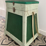 Vintage fishing chest stool