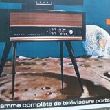 Poster tv set rocket apollo 1969 lem lm ditto teleavia 111