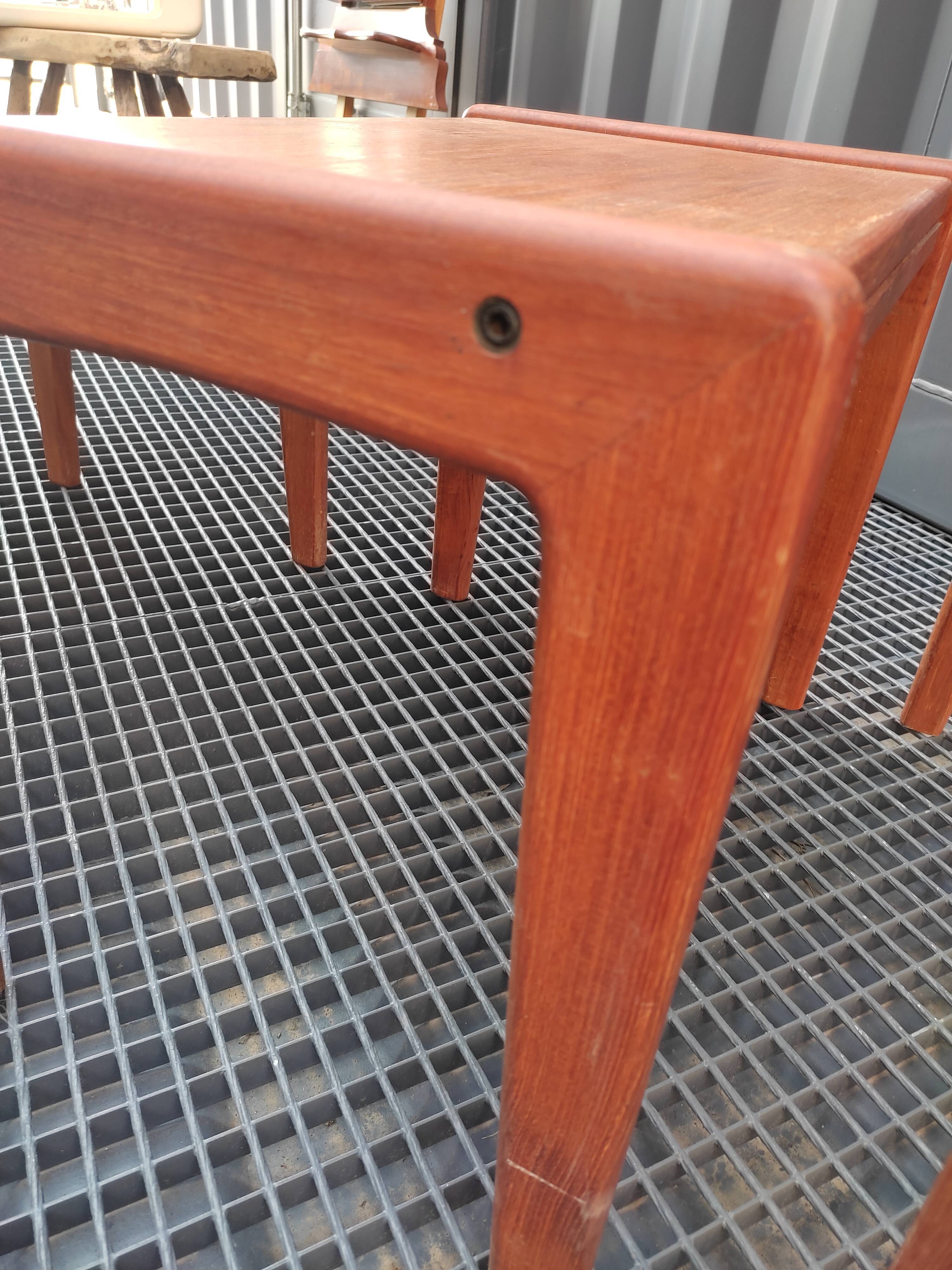 Scandinavian teak trundle tables