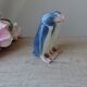 Vintage anna trap - figurine d’oiseau pingouin pour royal copenhagen signé, cadeau couple mariage