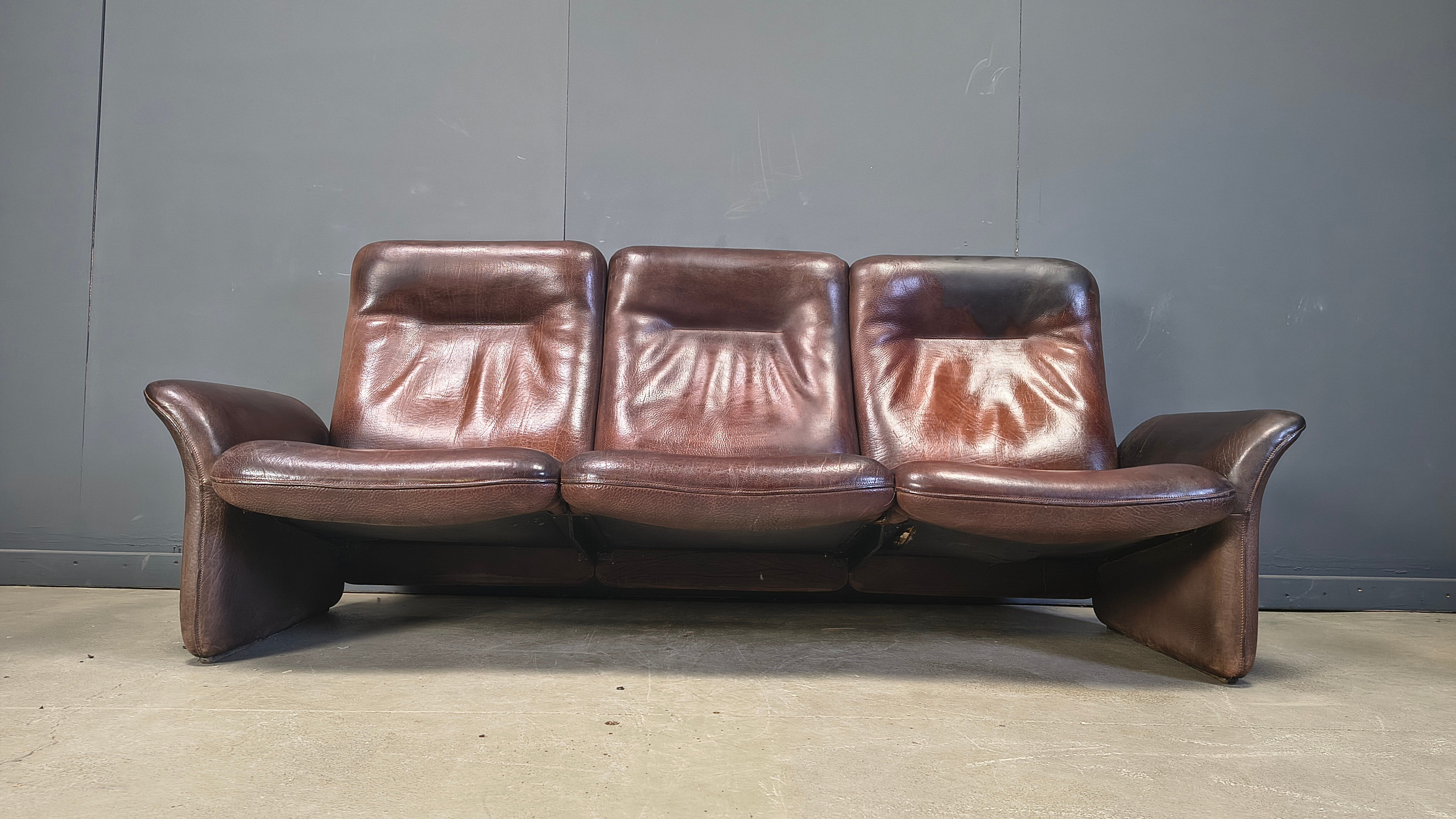 Vintage DS 50 sofa set by Desede, 1970s