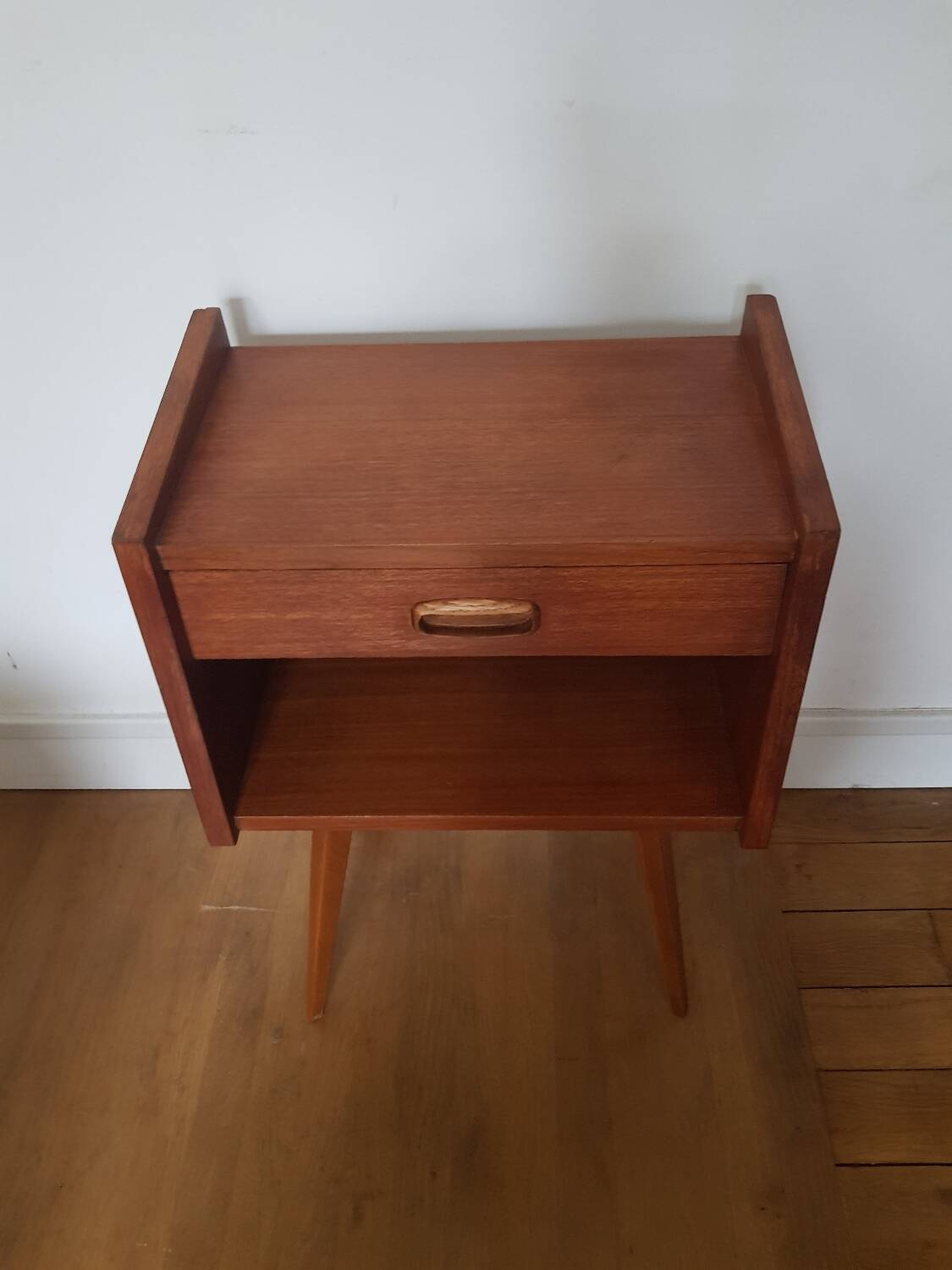 Vintage teak bedside table