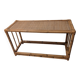 Vintage low bench / sideboard in bamboo and wicker – Boho-Chic style / M