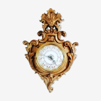 Baroque style clock, ground solid wood, Hettich, auto lifts