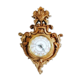 Horloge style Baroque, bois massif mouluré, Hettich, remonte auto