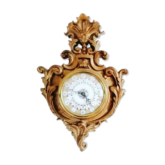 Baroque style clock, ground solid wood, Hettich, auto lifts