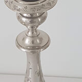 Pair of old candlesticks silver metal Christopfle