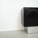 Black brutalist sideboard by Musterring
