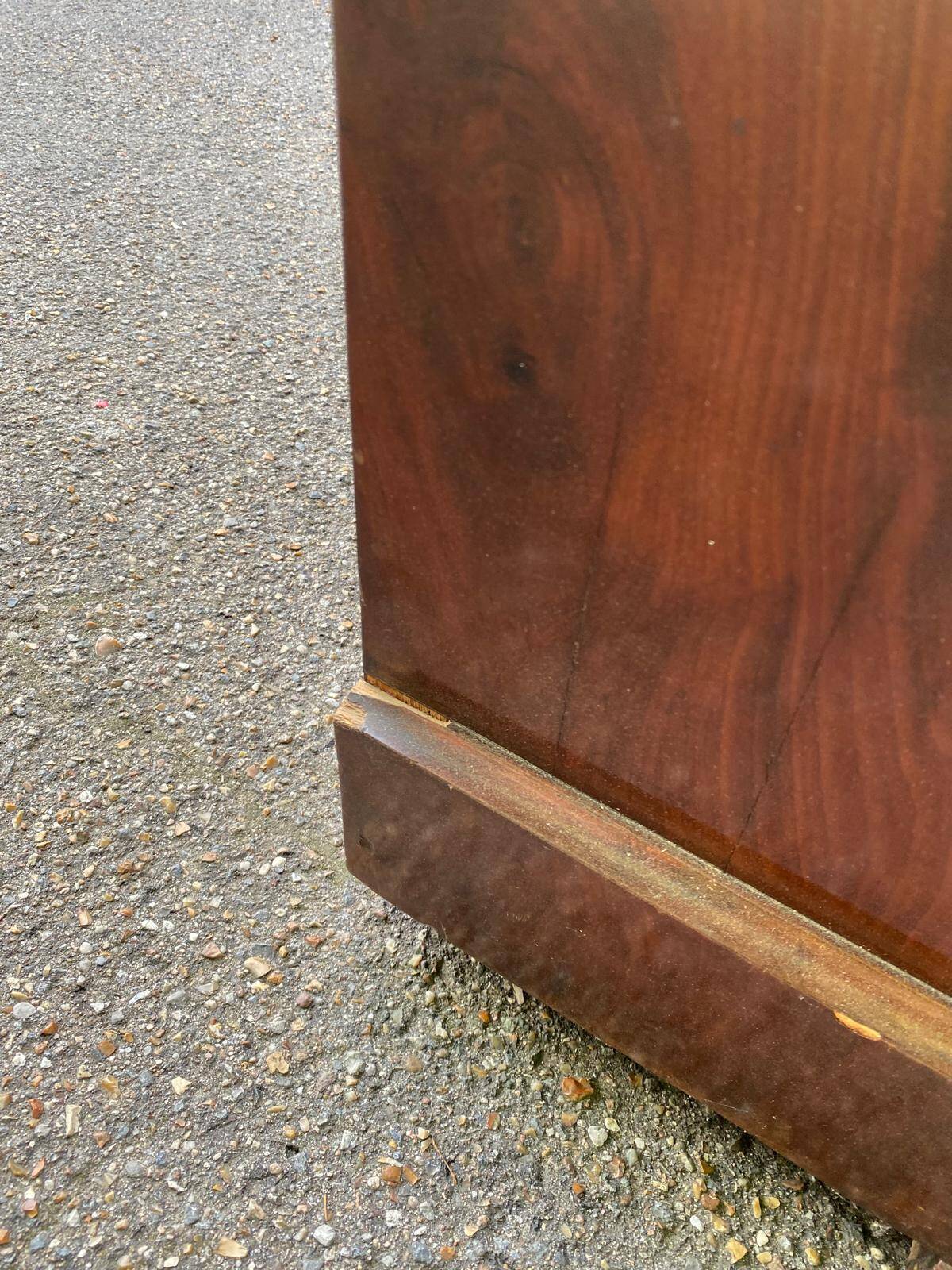 Louis Philippe burr walnut and marble secretary from the 19th century