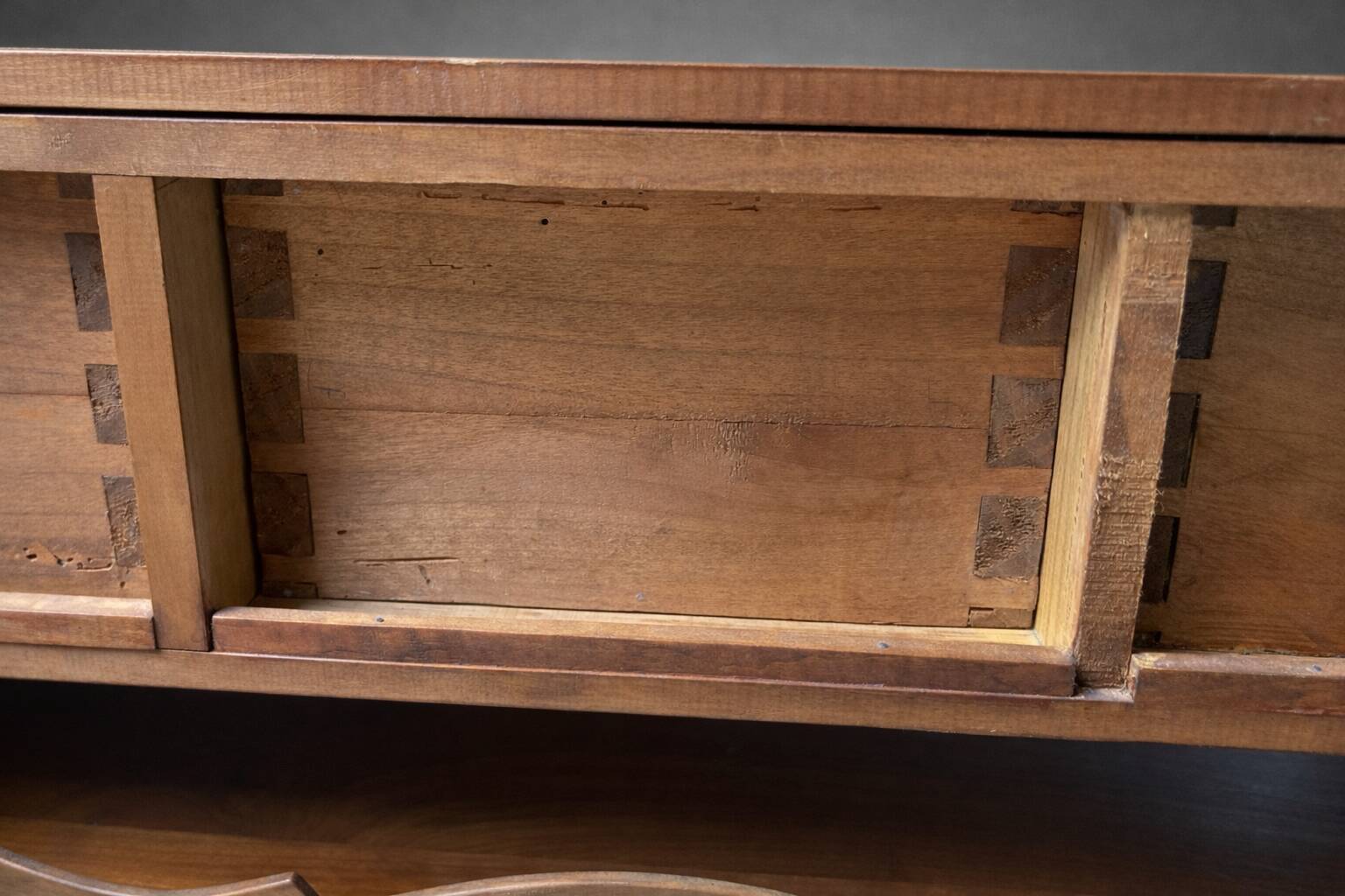 Small antique desk with a tiered design – solid wood – Louis-Philippe style / 19th century