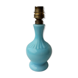 Blue opaline lamp stand