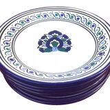 6 earthenware dessert plates