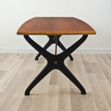 Table basse en teck du milieu du siècle par Karl-Erik Ekselius pour JOC Vetlanda, années 1960