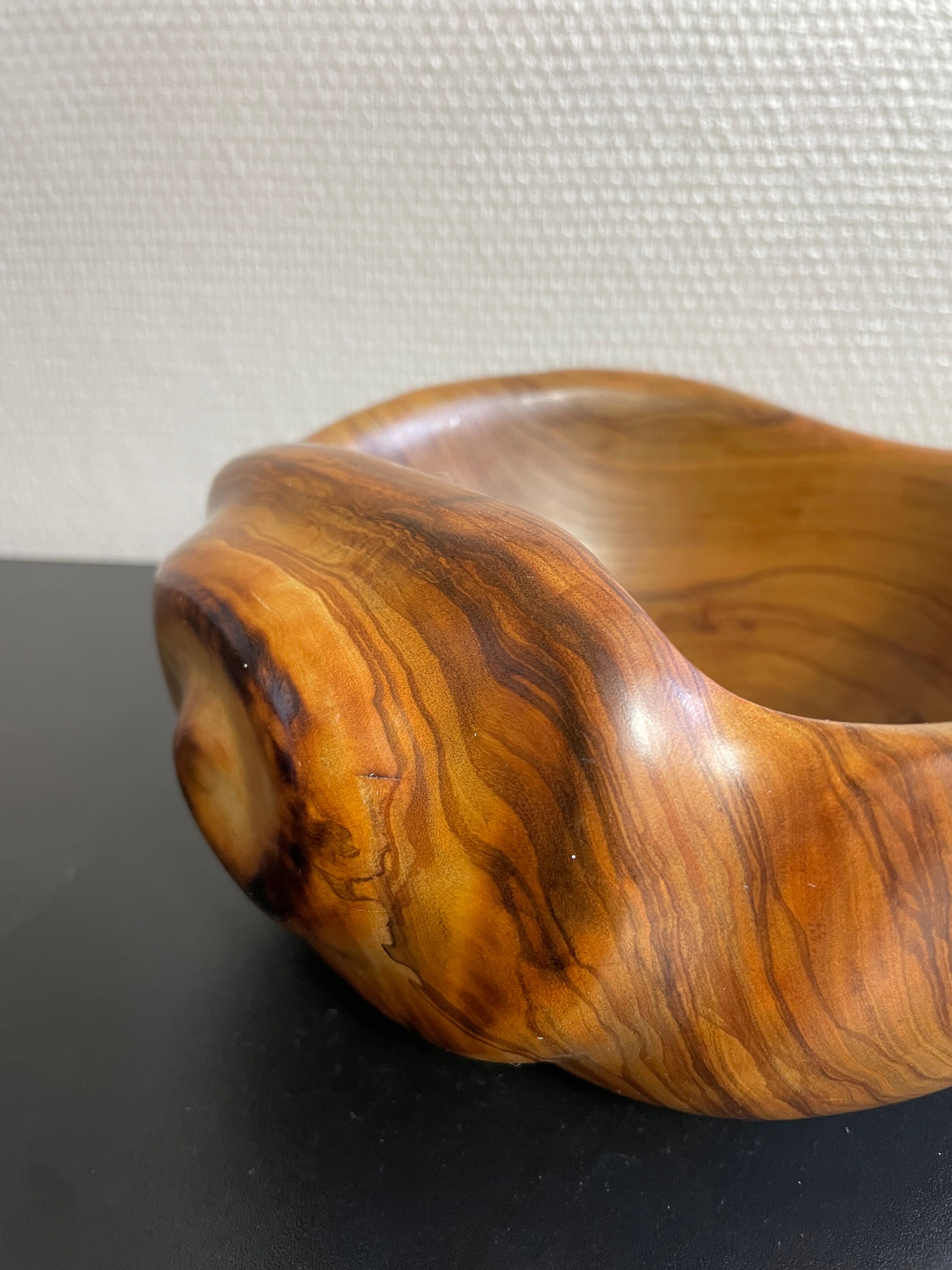 Empty wooden pocket of olivier