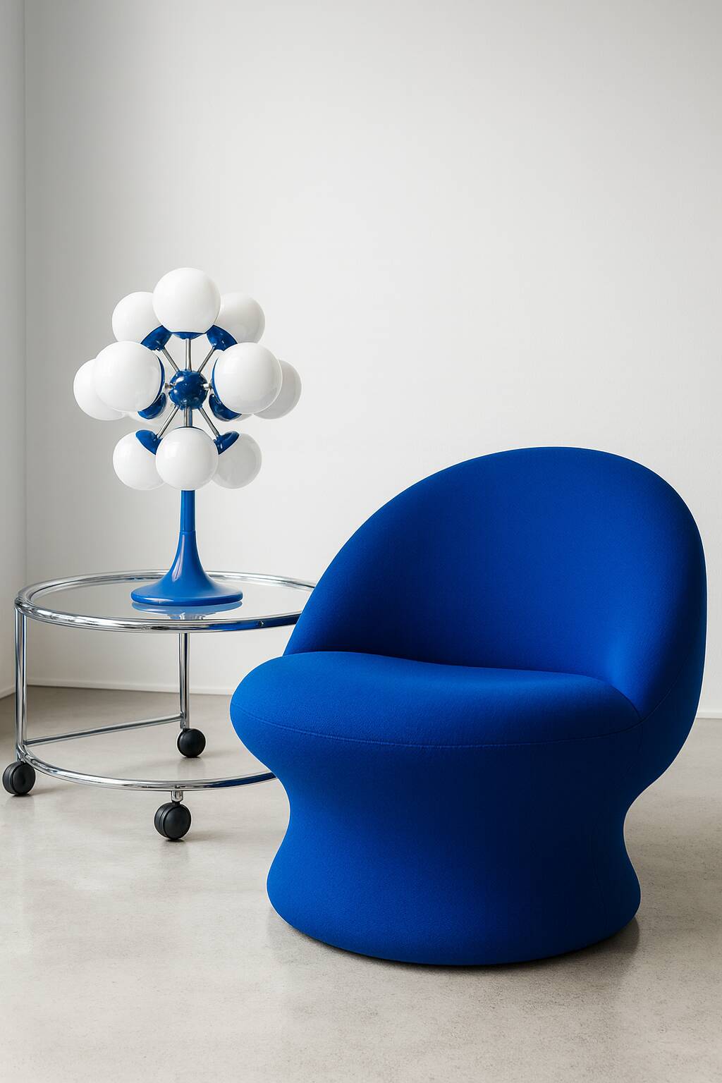 Sputnik lamp space age 12 globes 1970s