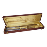 Art Deco silver plated lamb cutlery