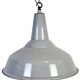 Large Industrial British Grey Enamel Pendant Lamp from Benjamin, 1960s