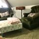 pair of large toad armchairs