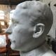 Man bust in square marble signed "F. Dezandes"