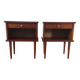 Paire de tables de chevet vintage 1960 inspiration scandinave
