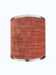 Abat jour velours vintage 70s finition inox 18 cm