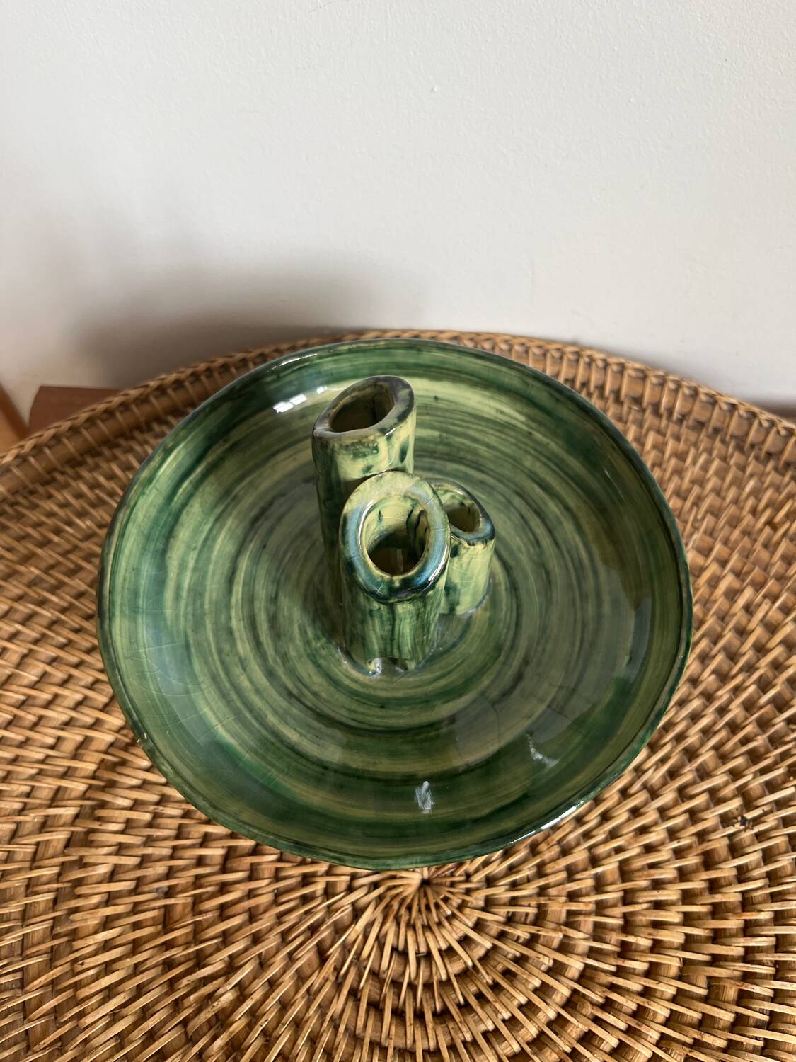 Cut ceramic vase