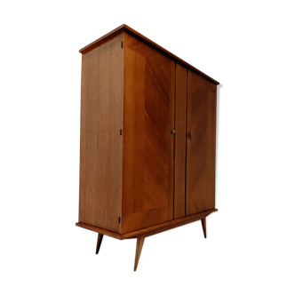Wardrobe vintage wooden wardrobe compass feet Scandinavian style