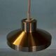 Vintage suspended lamp in aluminium from the 60s/70s, dining table lamp.