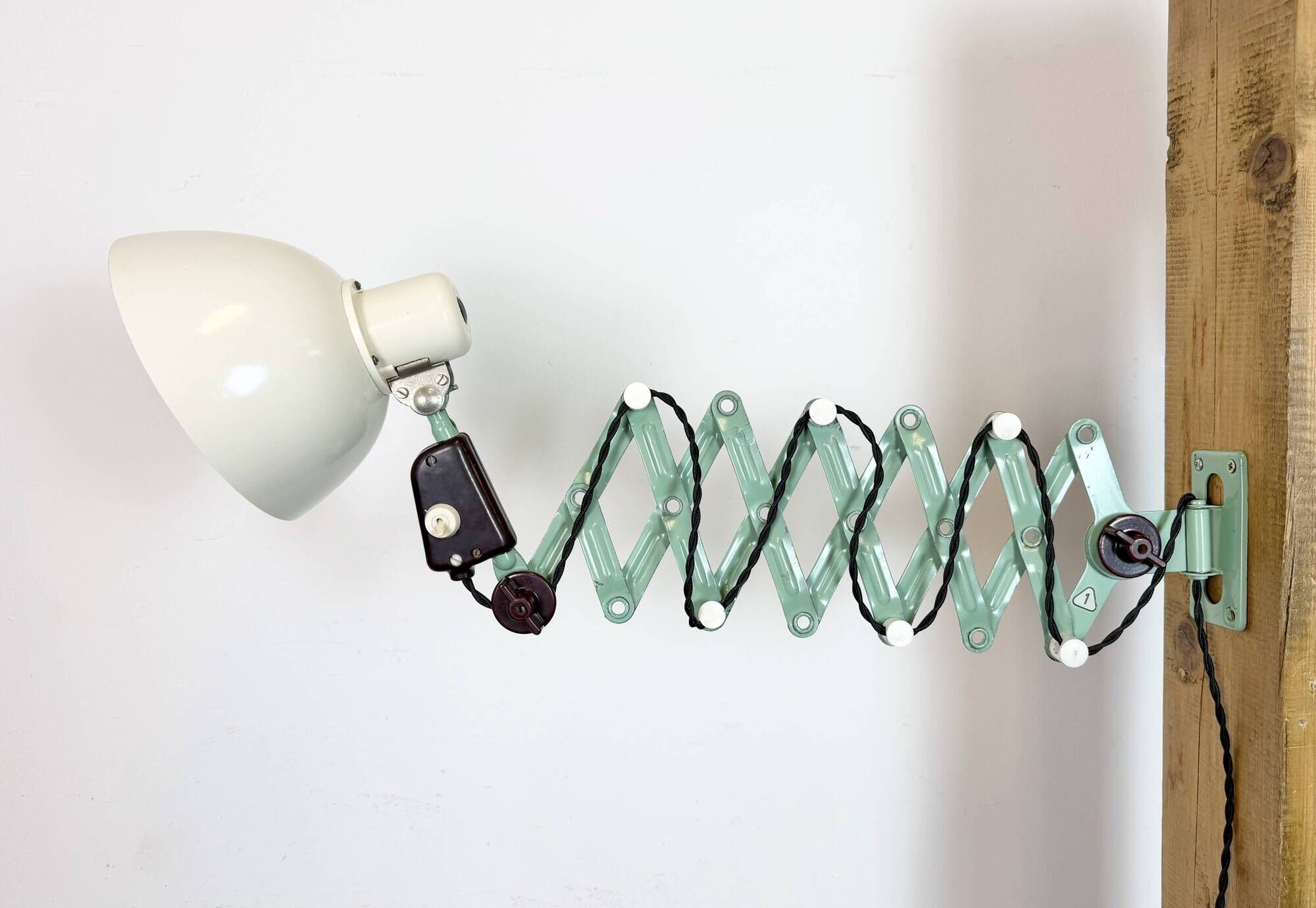 Industrial East German Scissor Lamp from VEB Zweckleuchtenbau Dresden, 1950
