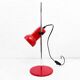 Lampe de bureau en métal rouge