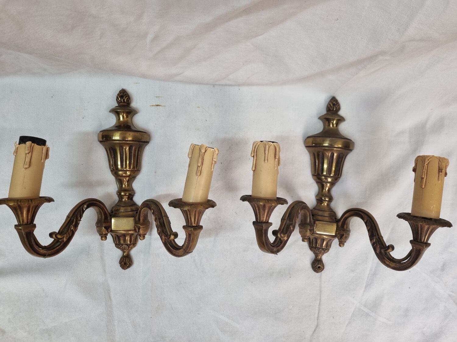Louis XVI monk wall lamps