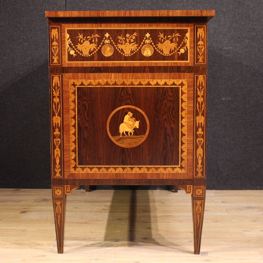 20th century Italian Louis XVI style inlaid dresser
