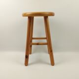 Light pine tabouret 45 cm