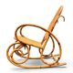 Vintage rocking chair in bamboo and cane