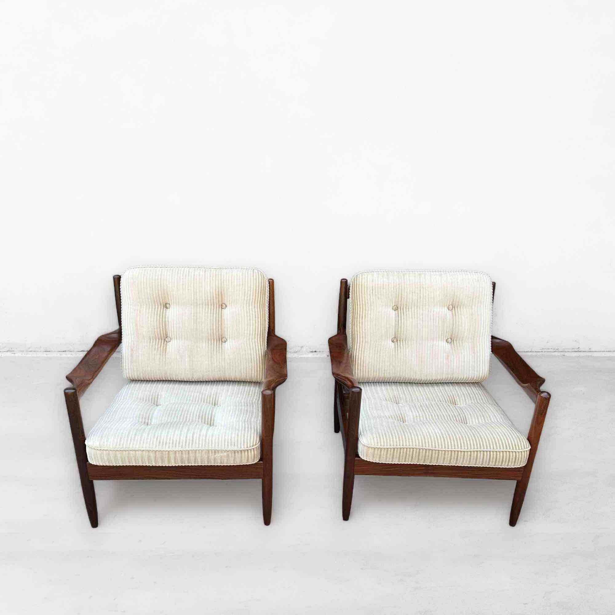 Mid-Century Armchairs in Teak, Scandinavian, Denmark, 1960s