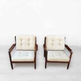 Mid-Century Armchairs in Teak, Scandinavian, Denmark, 1960s