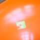 Tabouret Space Age orange dans le style Robur Sgabello Americano