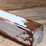 Workshop stool in vintage patinated solid wood