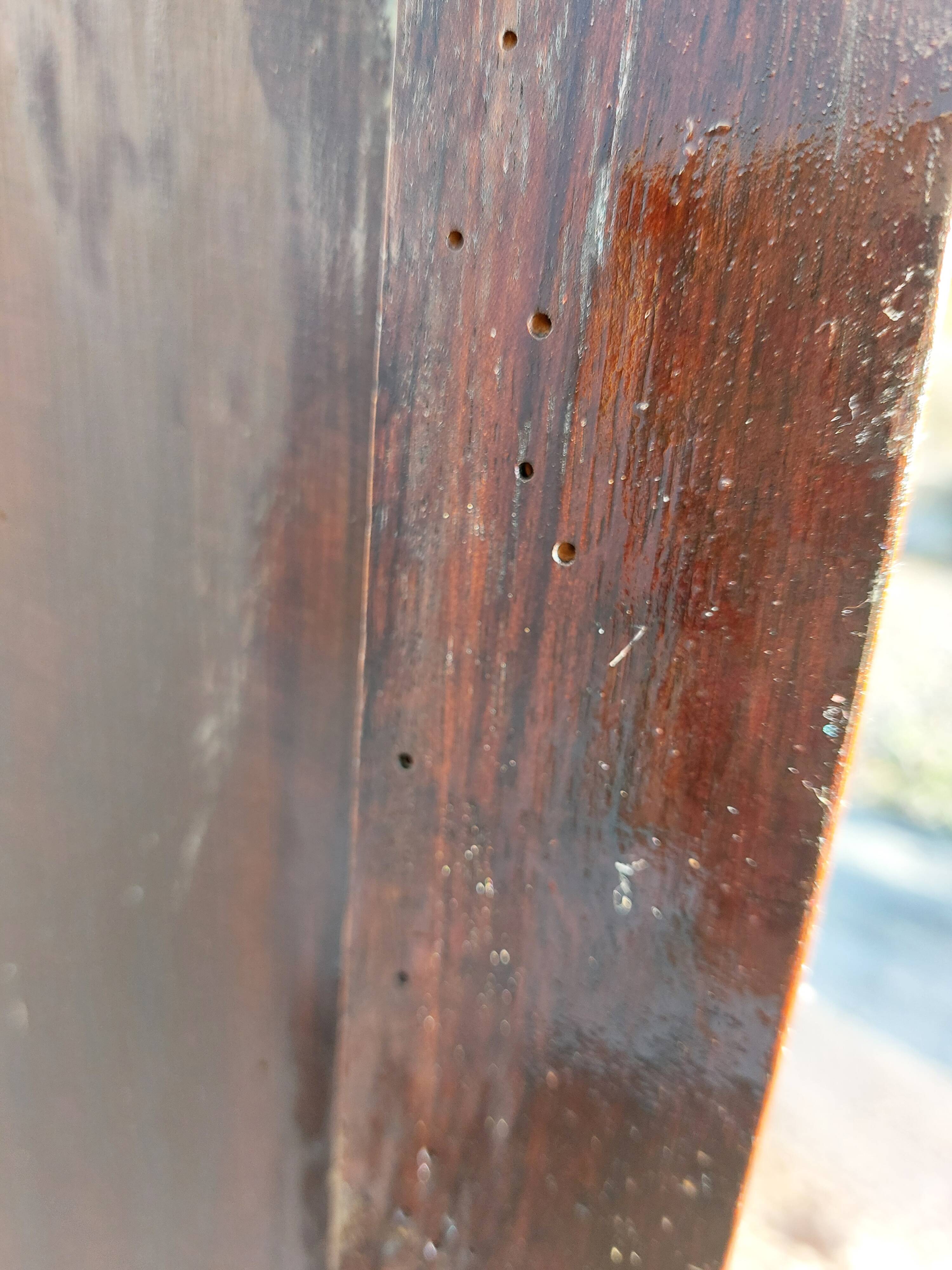 bureau enfant, ado, bois massif et cuir rouge