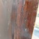bureau enfant, ado, bois massif et cuir rouge