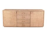 Woven rush sideboard