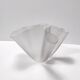 Transparent Etched Glass Vase "Cartoccio" by Pietro Chiesa for Fontana Arte