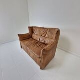 High Back Sofa in Cognac Leather by Gerard Van Den Berg for Montis, 1980s