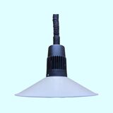 70s Retro Danish Design Creme-White Colored Pendant Light With Adjustable Rolly System | Industrial