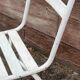 Paire de chaises bistrot de terrasse 1960 metal