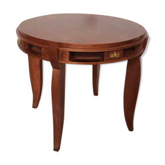 Table art deco en noyer de jules leleu