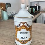 Apothecary porcelain pot Sinapis Alba